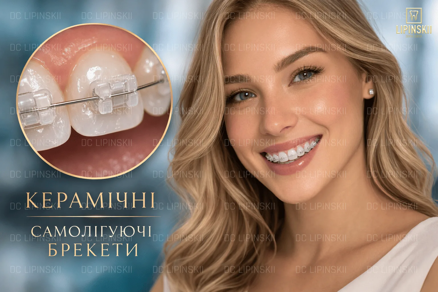 Самолігуючі брекети з вбудованими замками