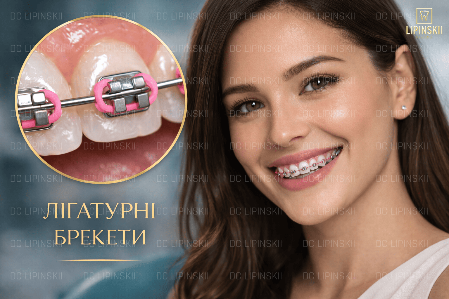 Лігатурні брекети на зубах під час корекції