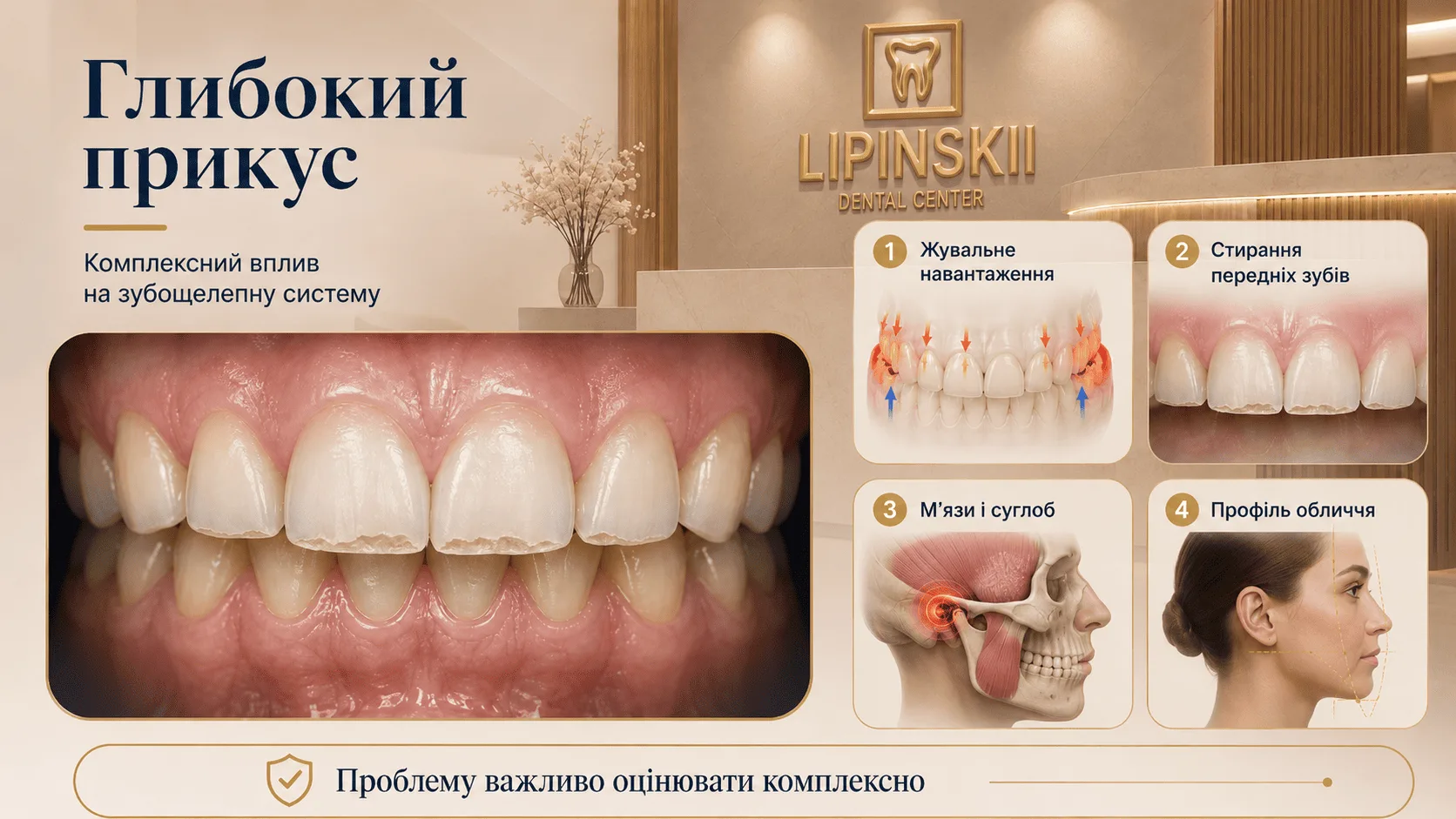 Глибокий прикус і його вплив на зубощелепну систему