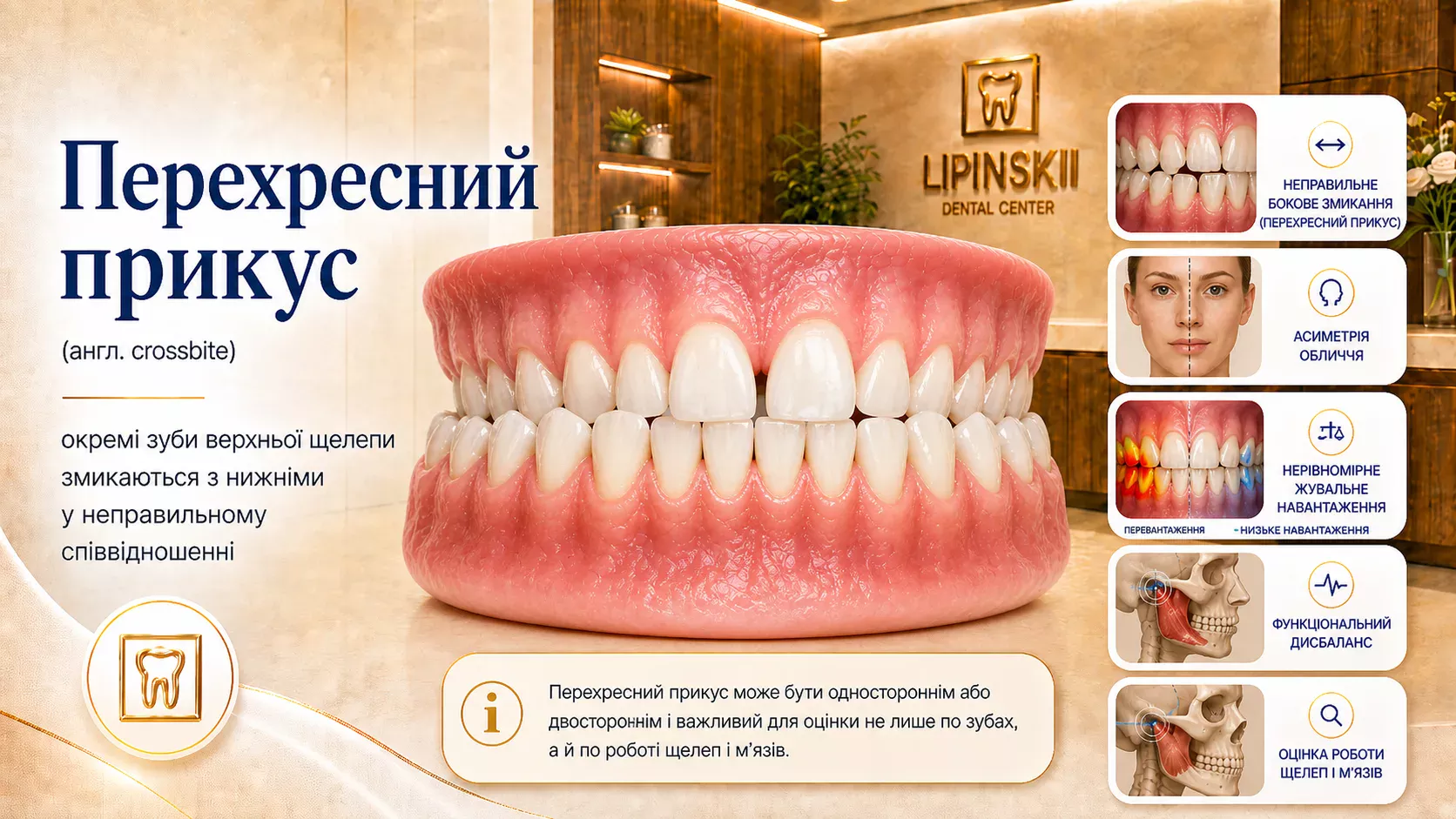 Перехресний прикус: причини, види, діагностика та сучасне лікування